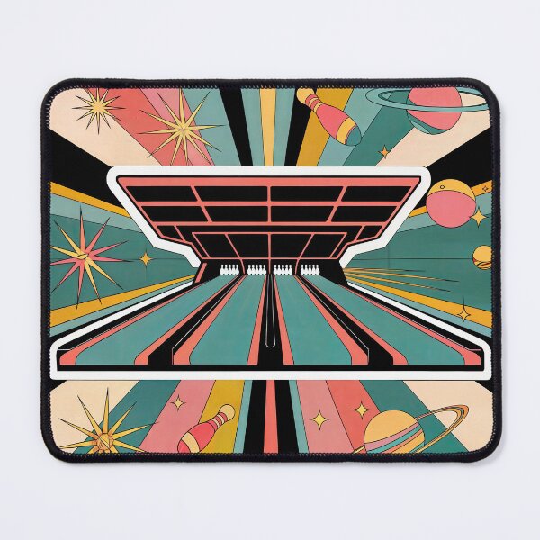 Item preview, Sticker / T-Shirt Design Trending: BOWLING ALLEY designed and sold by ForeverPrintsOK.