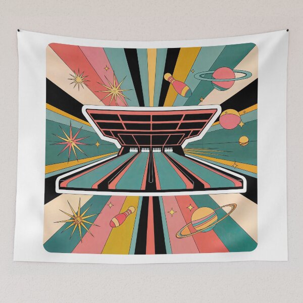 Item preview, Sticker / T-Shirt Design Trending: BOWLING ALLEY designed and sold by ForeverPrintsOK.