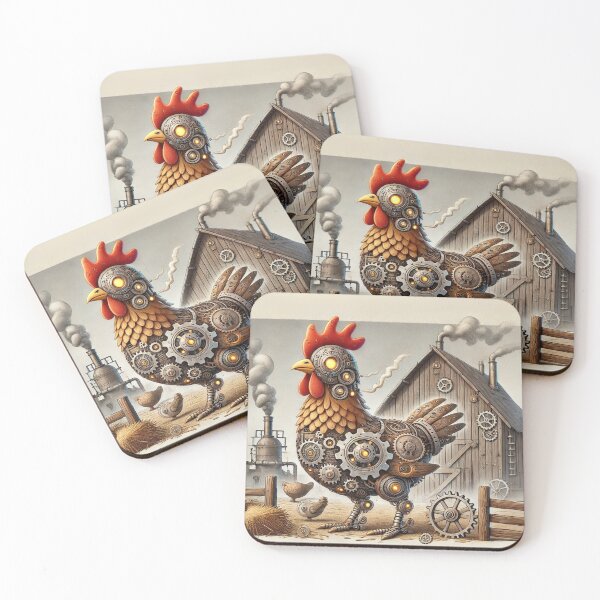 Item preview, Steampunk Wyandotte Chicken designed and sold by Sillytoe.