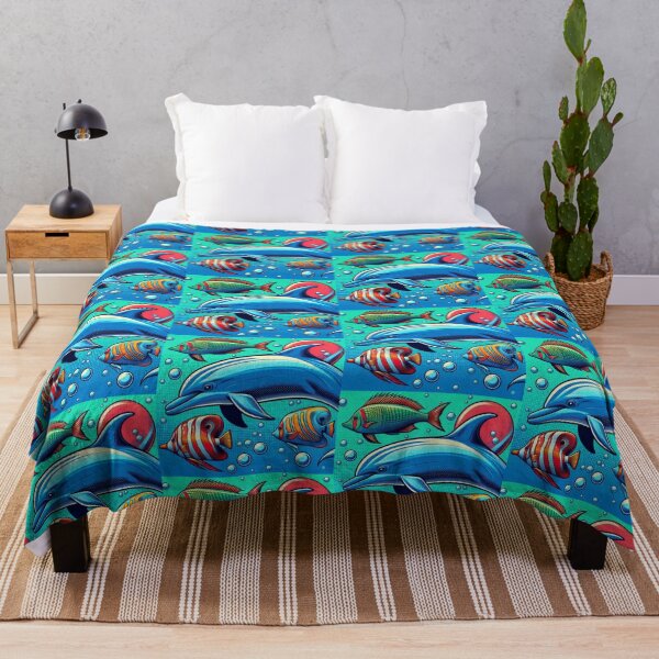 Item preview, pop art style dolphin designed and sold by Dogandesighn.