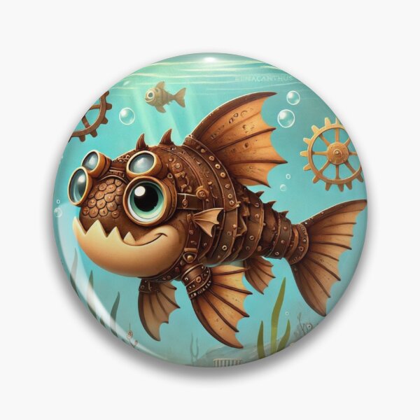 Item preview, Steampunk Xenacanthus designed and sold by Sillytoe.