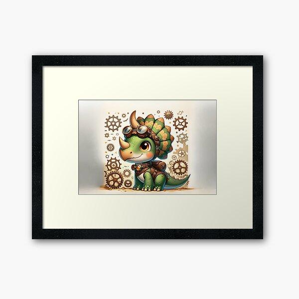 Aperçu de l'œuvre Xénocératops Steampunk créée et vendue par Sillytoe.