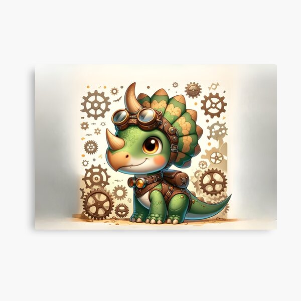Aperçu de l'œuvre Xénocératops Steampunk créée et vendue par Sillytoe.