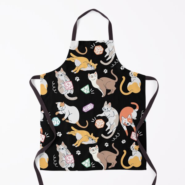 Item preview, DICE CAT DND RPG pattern  designed and sold by DungeonAtelier.