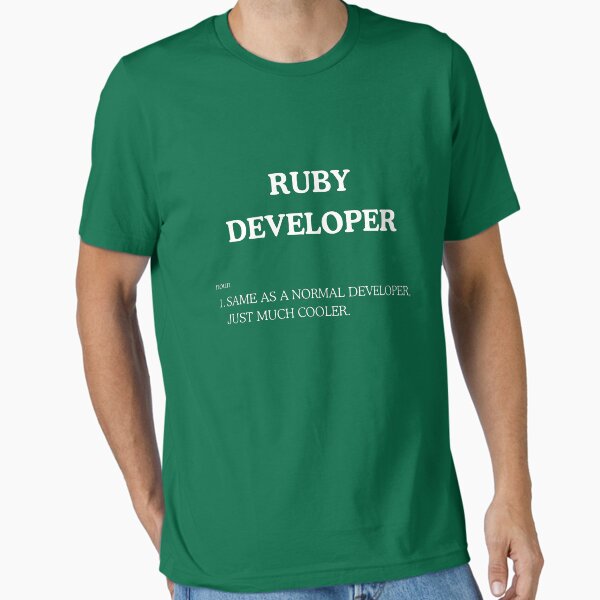 Item preview, Cool Ruby Developer Tee Shirt designed and sold by work-at-tire.