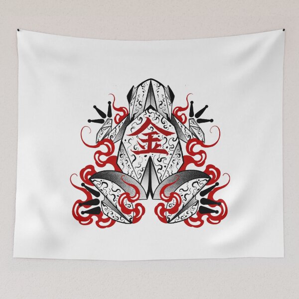 Item preview, Origami frog with flames designed and sold by 7Delamancha.
