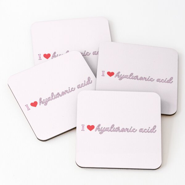 Item preview, I Love Hyaluronic Acid Skincare Lover Sticker designed and sold by Creative Brat Design Studio.