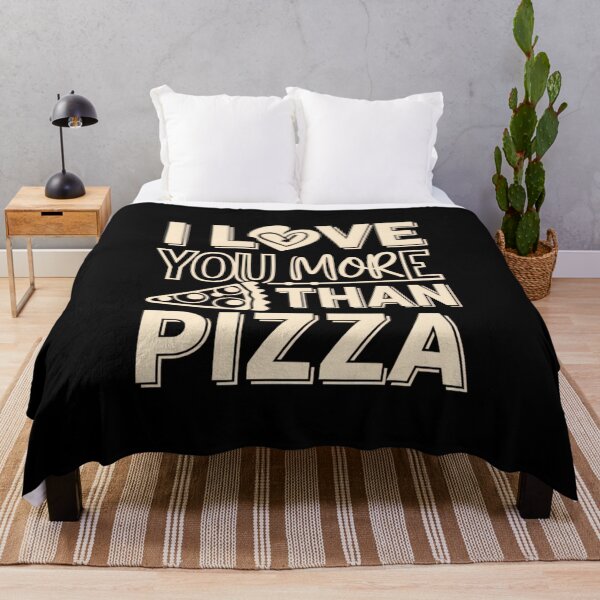 Item preview, Love You More Than Pizza Quote designed and sold by TeeGrit.