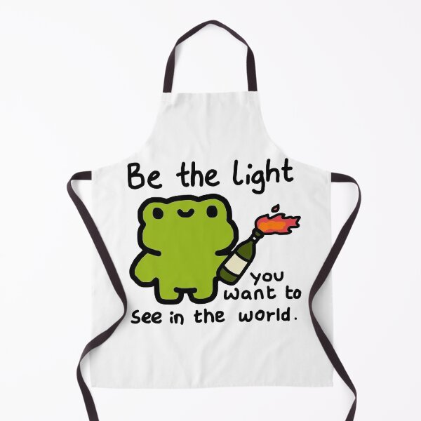 Item preview, Be the Light you want to see in the world Cute Rebel Frog designed and sold by GrimdarkStore.