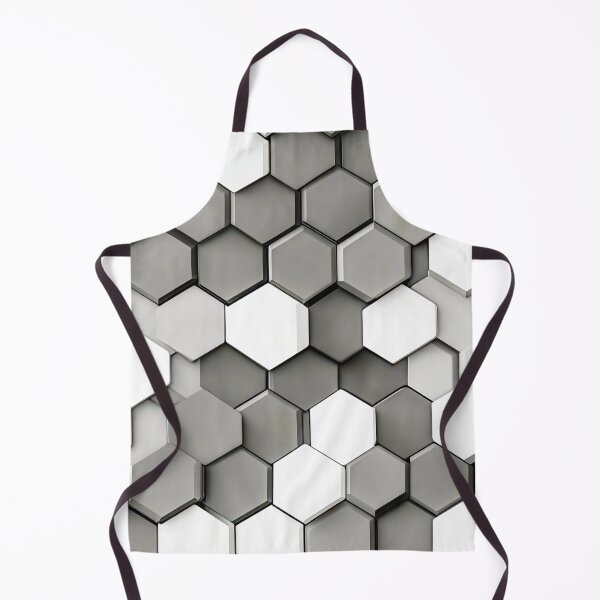 Item preview, Hexagon Gray and white Geometric tactical graphic pattern designed and sold by AngelottiCR.