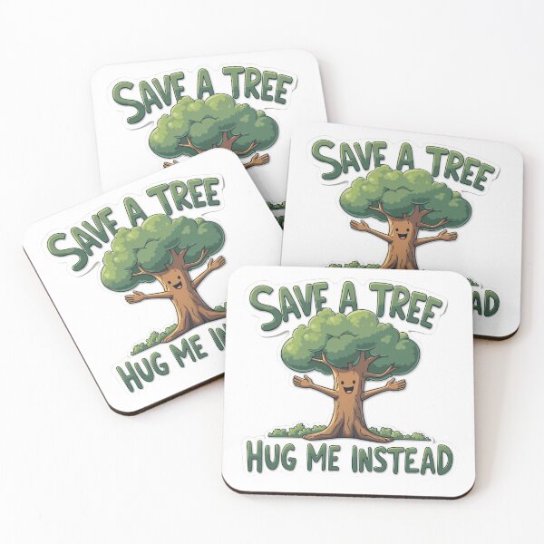 Item preview, Save a Tree, Hug Me Instead designed and sold by SignumShop.