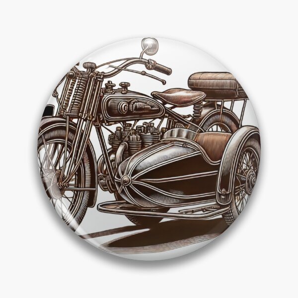 Item preview, Antic vintage side car motorcycle sticker Vtwin  designed and sold by vdt-shop.