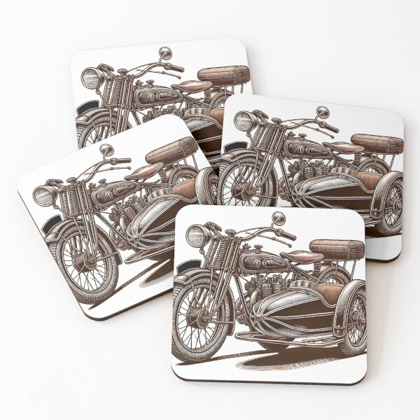 Item preview, Antic vintage side car motorcycle sticker Vtwin  designed and sold by vdt-shop.