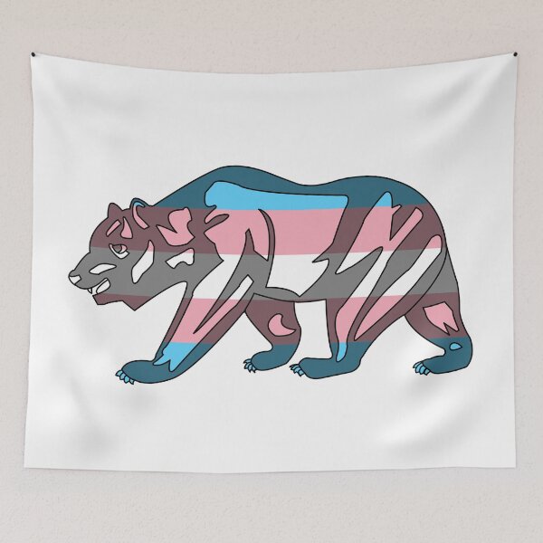 Item preview, Trans Pride Bear! designed and sold by Sun Dog Montana.