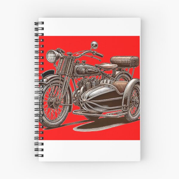 Item preview, Copie de Antic vintage red sidecar motorcycle sticker Vtwin  designed and sold by vdt-shop.