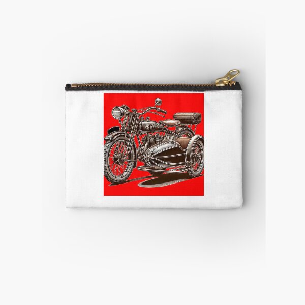 Item preview, Copie de Antic vintage red sidecar motorcycle sticker Vtwin  designed and sold by vdt-shop.