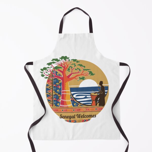 Item preview, Senegal Welcomes Flag Map Dakar, Lake Retba, Gorée Island designed and sold by AnimalsDH305.