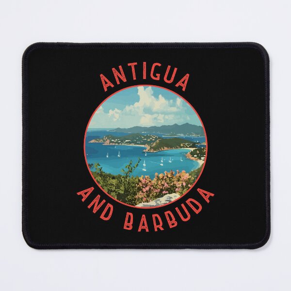 Item preview, Antigua and Barbuda Retro Distressed Circle designed and sold by KrisSidDesigns.