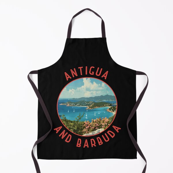 Item preview, Antigua and Barbuda Retro Distressed Circle designed and sold by KrisSidDesigns.