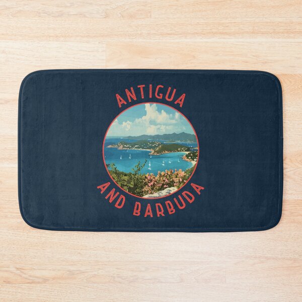 Item preview, Antigua and Barbuda Retro Distressed Circle designed and sold by KrisSidDesigns.