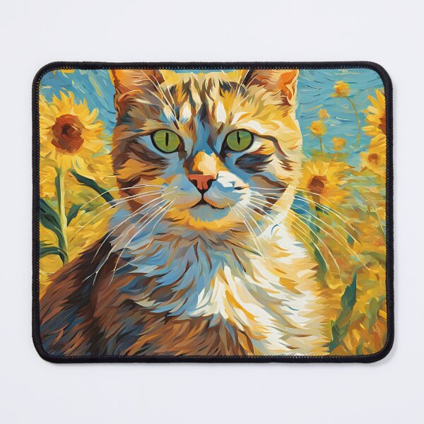 Item preview, Common sunflower  Cat with Flowers	 designed and sold by Catophile.