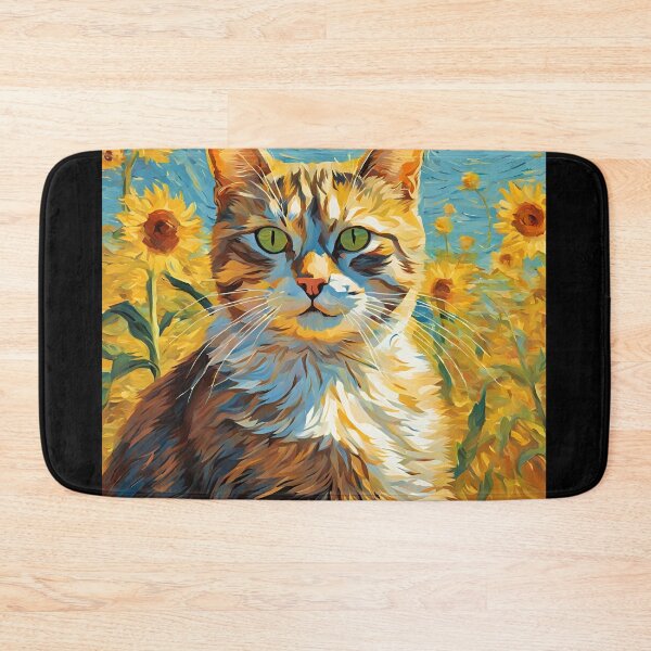Item preview, Common sunflower  Cat with Flowers	 designed and sold by Catophile.
