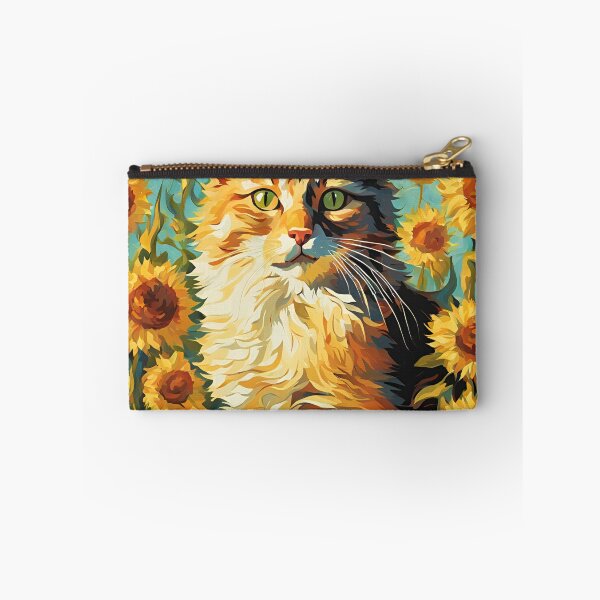 Item preview,  Cat Art spring  Cat with Common sunflower : art cat designed and sold by Catophile.