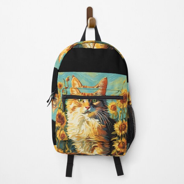 Item preview,  Cat Art spring  Cat with Common sunflower : art cat designed and sold by Catophile.