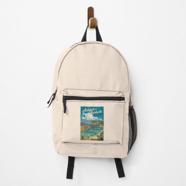 Item preview, Antigua and Barbuda Painterly Travel Art Vintage designed and sold by KrisSidDesigns.