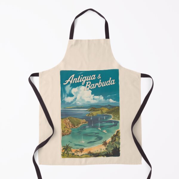 Item preview, Antigua and Barbuda Painterly Travel Art Vintage designed and sold by KrisSidDesigns.