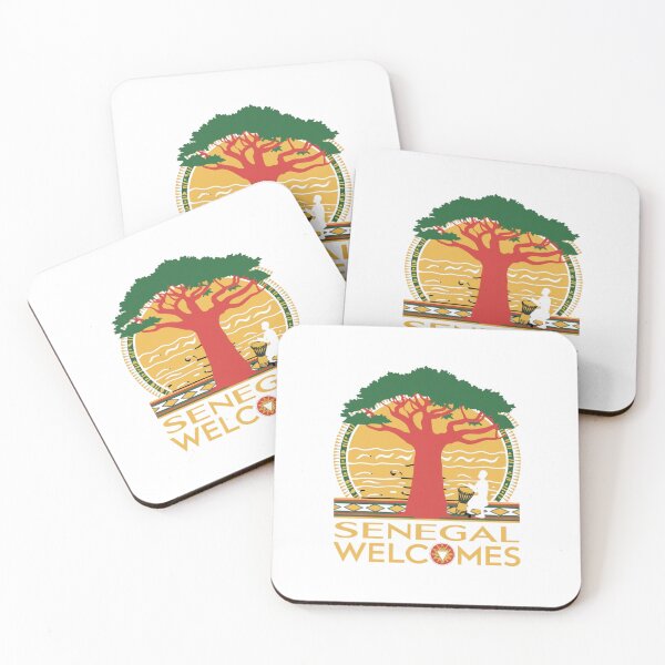 Item preview, Senegal Welcomes Flag Map Dakar, Lake Retba, Gorée Island designed and sold by AnimalsDH305.