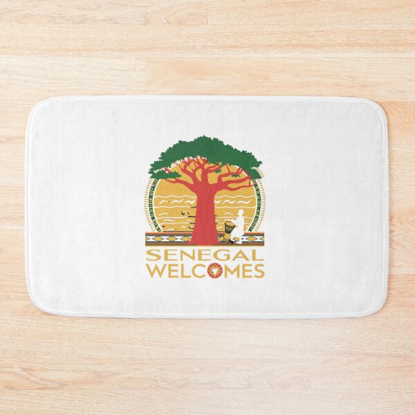 Item preview, Senegal Welcomes Flag Map Dakar, Lake Retba, Gorée Island designed and sold by AnimalsDH305.