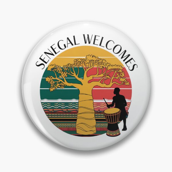 Item preview, Senegal Welcomes Flag Map Dakar, Lake Retba, Gorée Island designed and sold by AnimalsDH305.