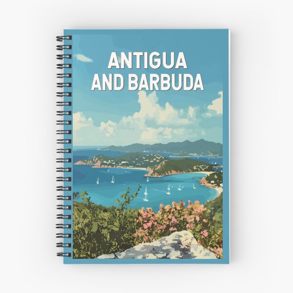 Item preview, Antigua and Barbuda Illustration Travel Art Vintage designed and sold by KrisSidDesigns.