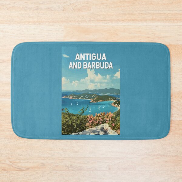 Item preview, Antigua and Barbuda Illustration Travel Art Vintage designed and sold by KrisSidDesigns.