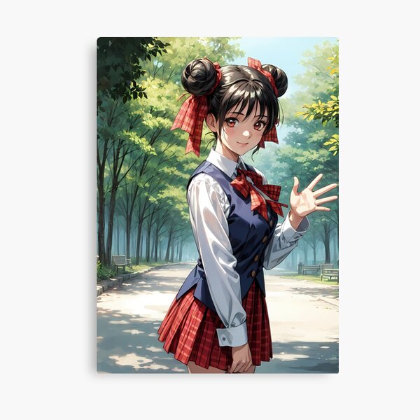Artikel-Vorschau von Süßes Manga-Schulmädchen im Park, designt und verkauft von TheArtistOf2022.