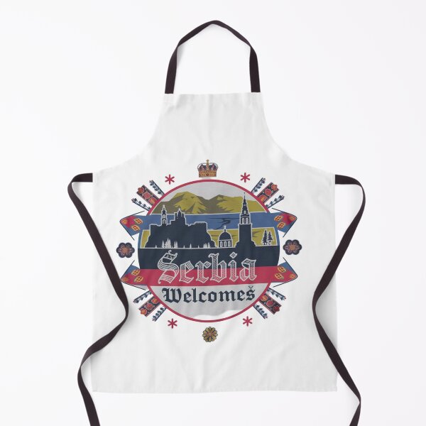 Item preview, Serbia Welcomes Flag Map Belgrade, Danube River, Sava River designed and sold by AnimalsDH305.