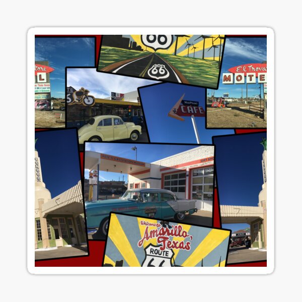 Item preview, Vintage Montage Route 66 pictures  designed and sold by Topmel.