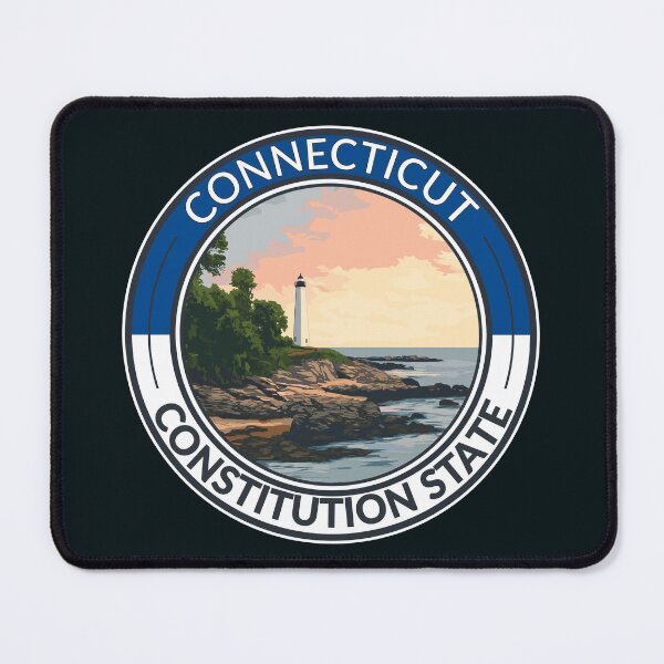 Item preview, Connecticut Travel Art Badge designed and sold by KrisSidDesigns.