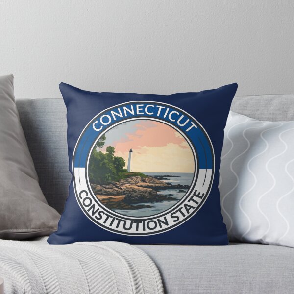 Item preview, Connecticut Travel Art Badge designed and sold by KrisSidDesigns.