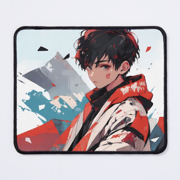 Item preview, Anime urban traveler samurai boy warrior portrait art designed and sold by TheArtistOf2022.