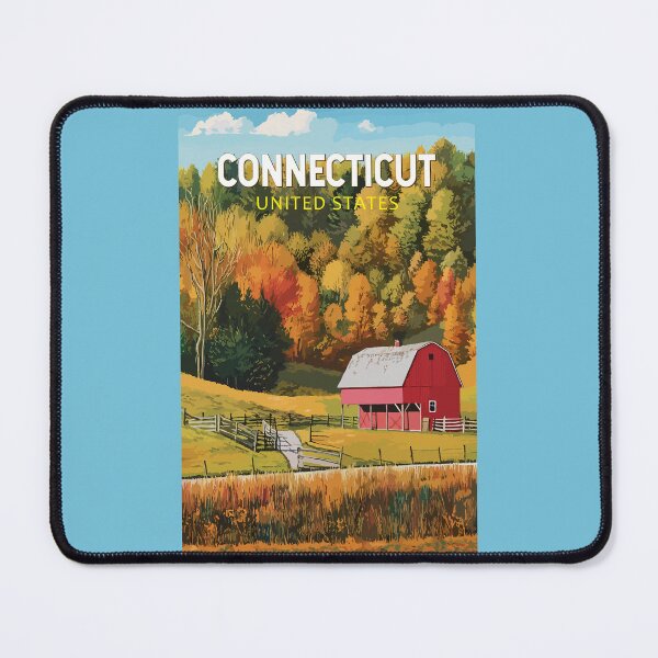 Item preview, Connecticut Travel Art Vintage designed and sold by KrisSidDesigns.