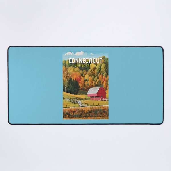 Item preview, Connecticut Travel Art Vintage designed and sold by KrisSidDesigns.