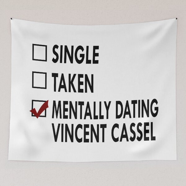 Item preview, Dating Vincent Cassel Black White designed and sold by Sasya.