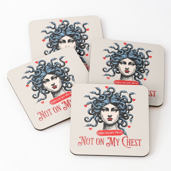 Item preview, Snake girl - Eyes on my face, not on my chest designed and sold by Tee-Craftify.