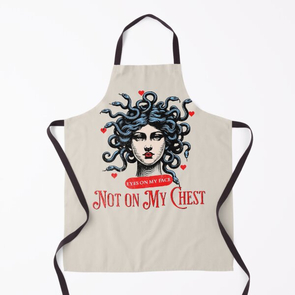 Item preview, Snake girl - Eyes on my face, not on my chest designed and sold by Tee-Craftify.