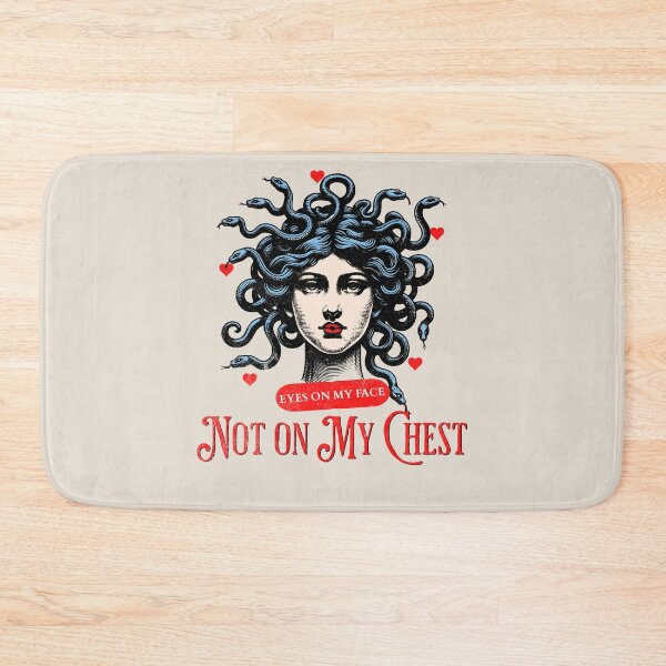 Item preview, Snake girl - Eyes on my face, not on my chest designed and sold by Tee-Craftify.