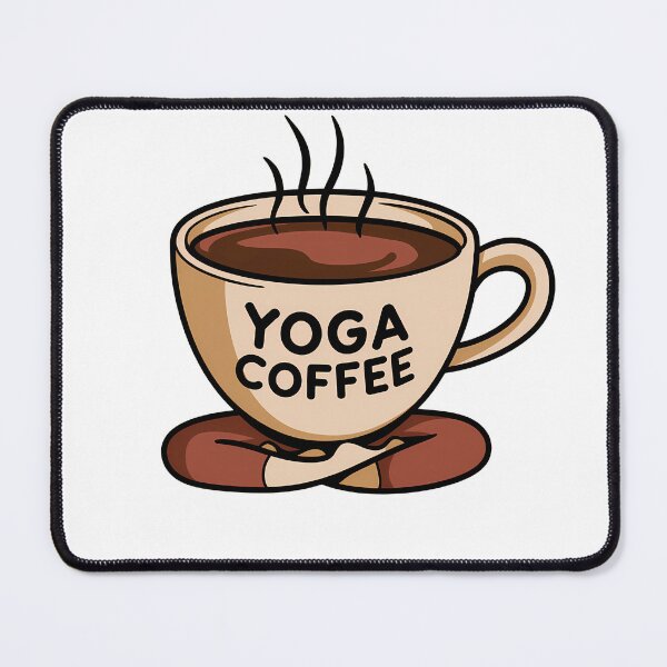 Item preview, Coffee Mug in Yoga Pose – Peace and Energy in One designed and sold by Vivid Art Zone.