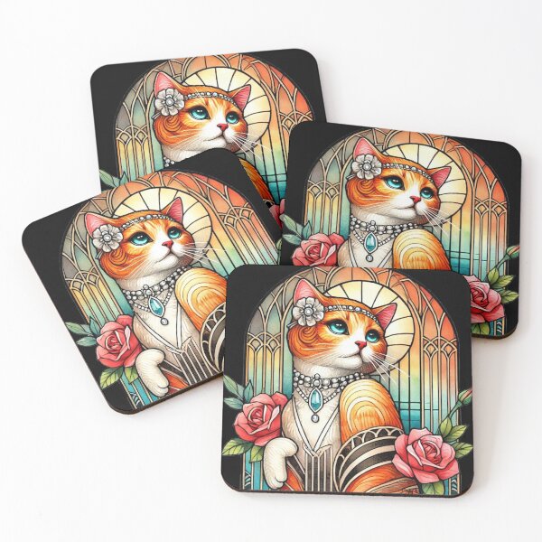 Item preview, Art Deco Elegance Cat designed and sold by CAutumnTrapp.