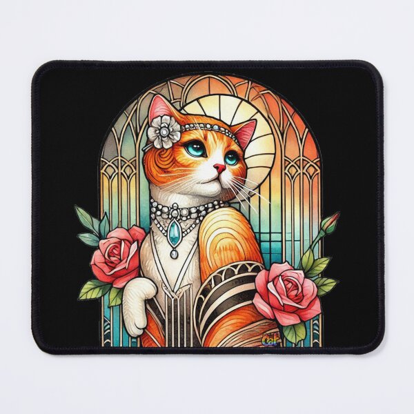 Item preview, Art Deco Elegance Cat designed and sold by CAutumnTrapp.